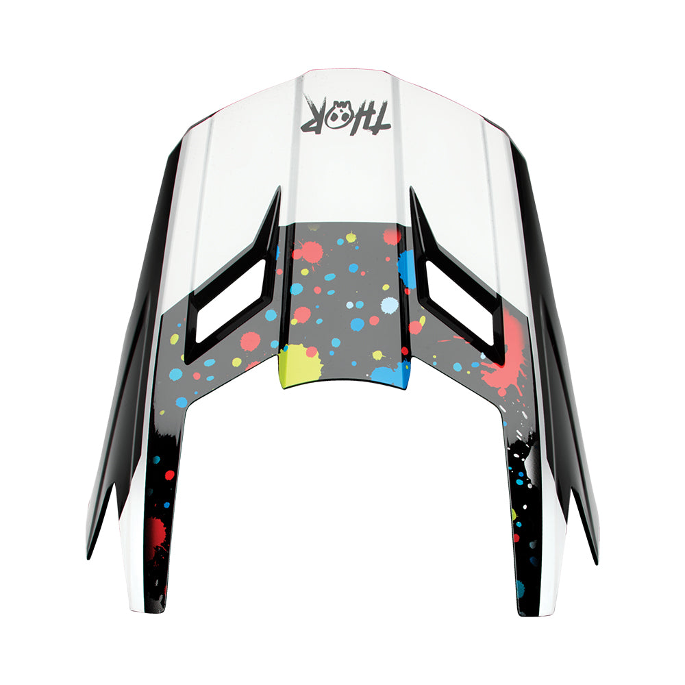 HELMET VISOR KIT S25 THOR MX FLEET SPLAT BLACK YOUTH