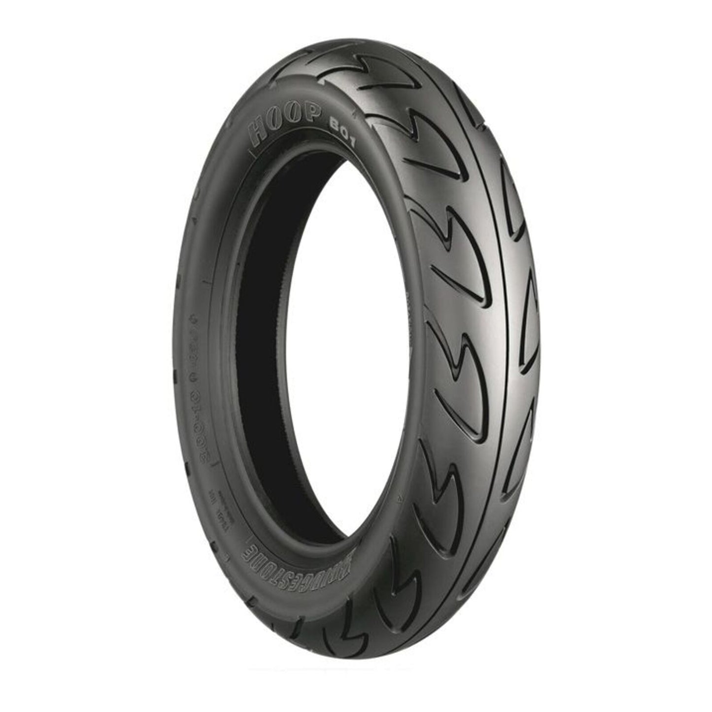 Bridgestone B01 Hoop 80/90-10 Front / Rear Scooter Tubeless Tyre (44J)