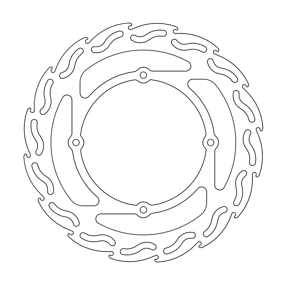 BRAKE DISC FRONT MOTO MASTER FLAME 240MM HONDA