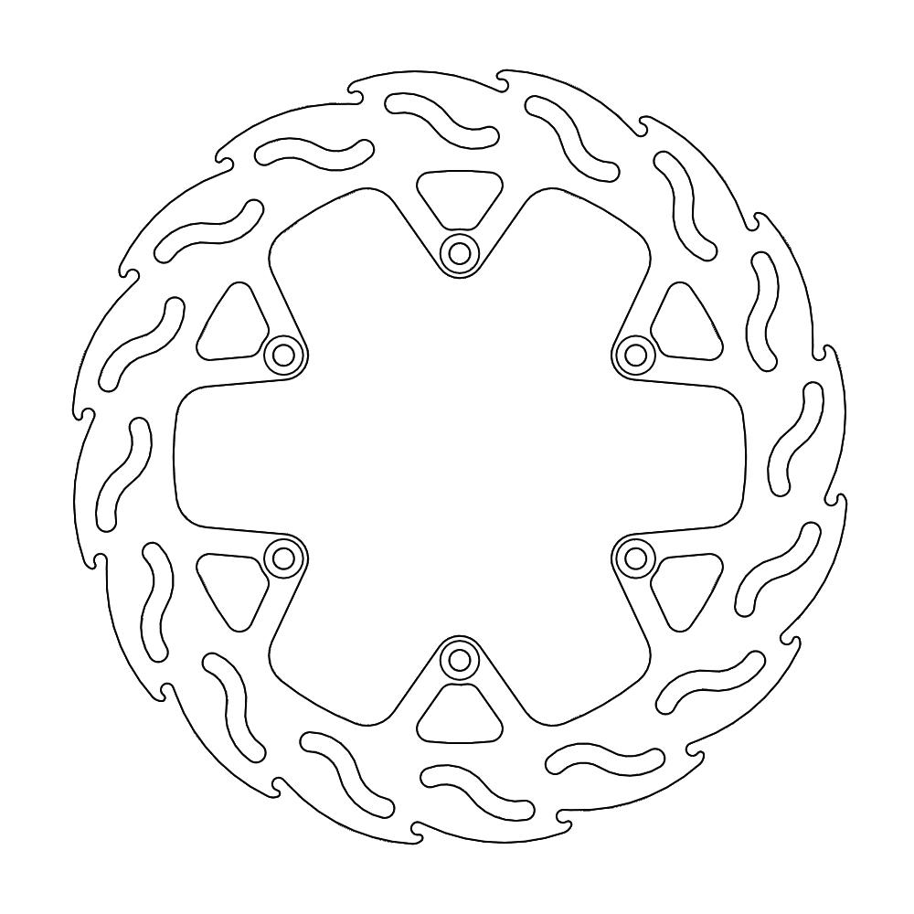 BRAKE DISC REAR MOTO MASTER FLAME 240MM KTM