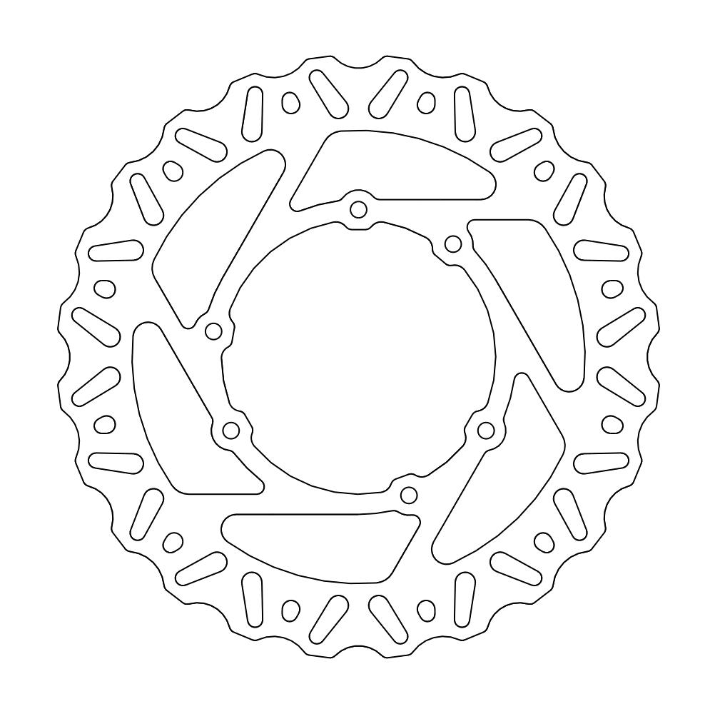 BRAKE DISC FRONT MOTO MASTER NITRO 240MM HONDA CR125R CR250R CR500R CRF250R CRF250X CRF450R CRF450X