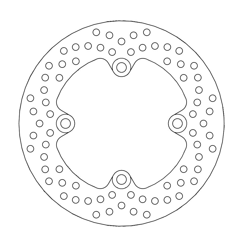 BRAKE DISC REAR MOTO MASTER HALO 220MM KAWASAKI ER6F ER6N VERSYS 650 Z1000 Z750R ZX10R ZX6R ZX9R