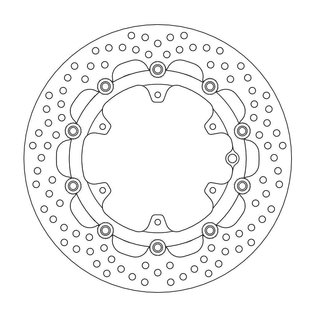 BRAKE DISC FRONT MOTO MASTER HALO FLOATING KTM HUSQVARNA 300MM