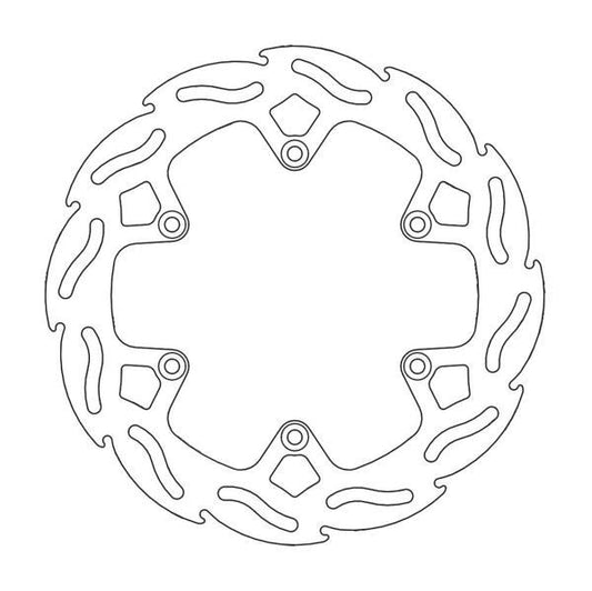 BRAKE DISC REAR MOTO MASTER FLAME 220MM GAS GAS HUSABERG HUSQVARNA KTM