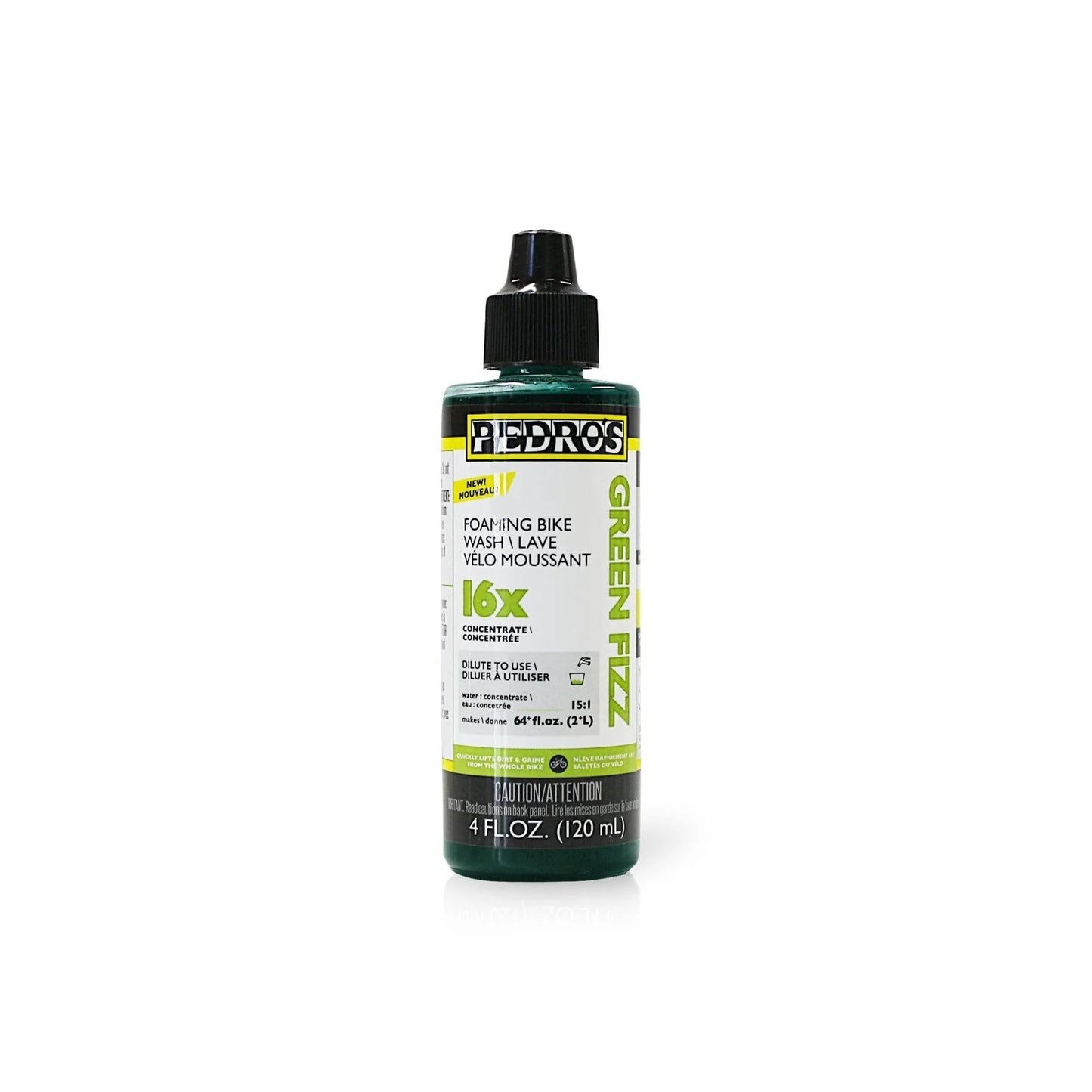 Pedro's Green Fizz 16X Concentrate Foaming Bike Wash - 120ml (4oz)