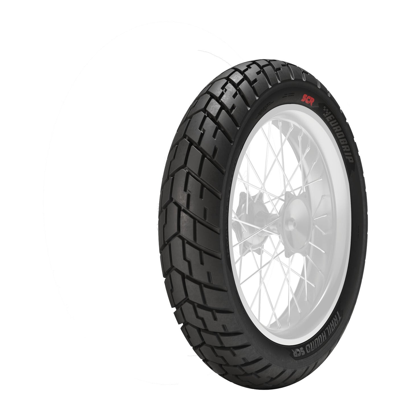 Eurogrip Trailhound SCR 130/80-17 Rear Tubeless Radial Tyre (66H Rating)