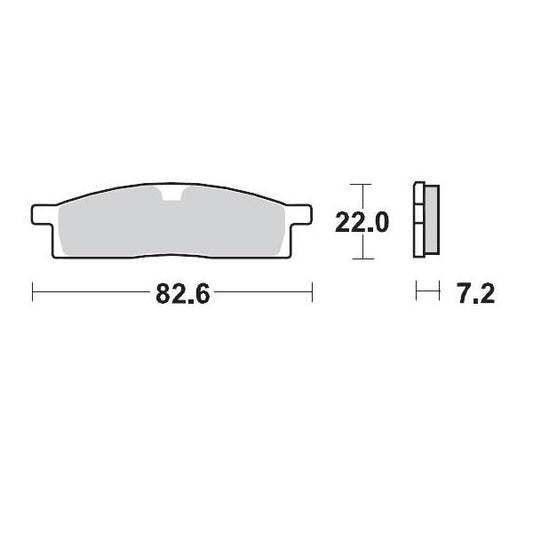 BRAKE PADS FRONT MOTO MASTER PRO SINTERED YAMAHA YZ65 18-ON YZ80 93-01 YZ85 02-ON