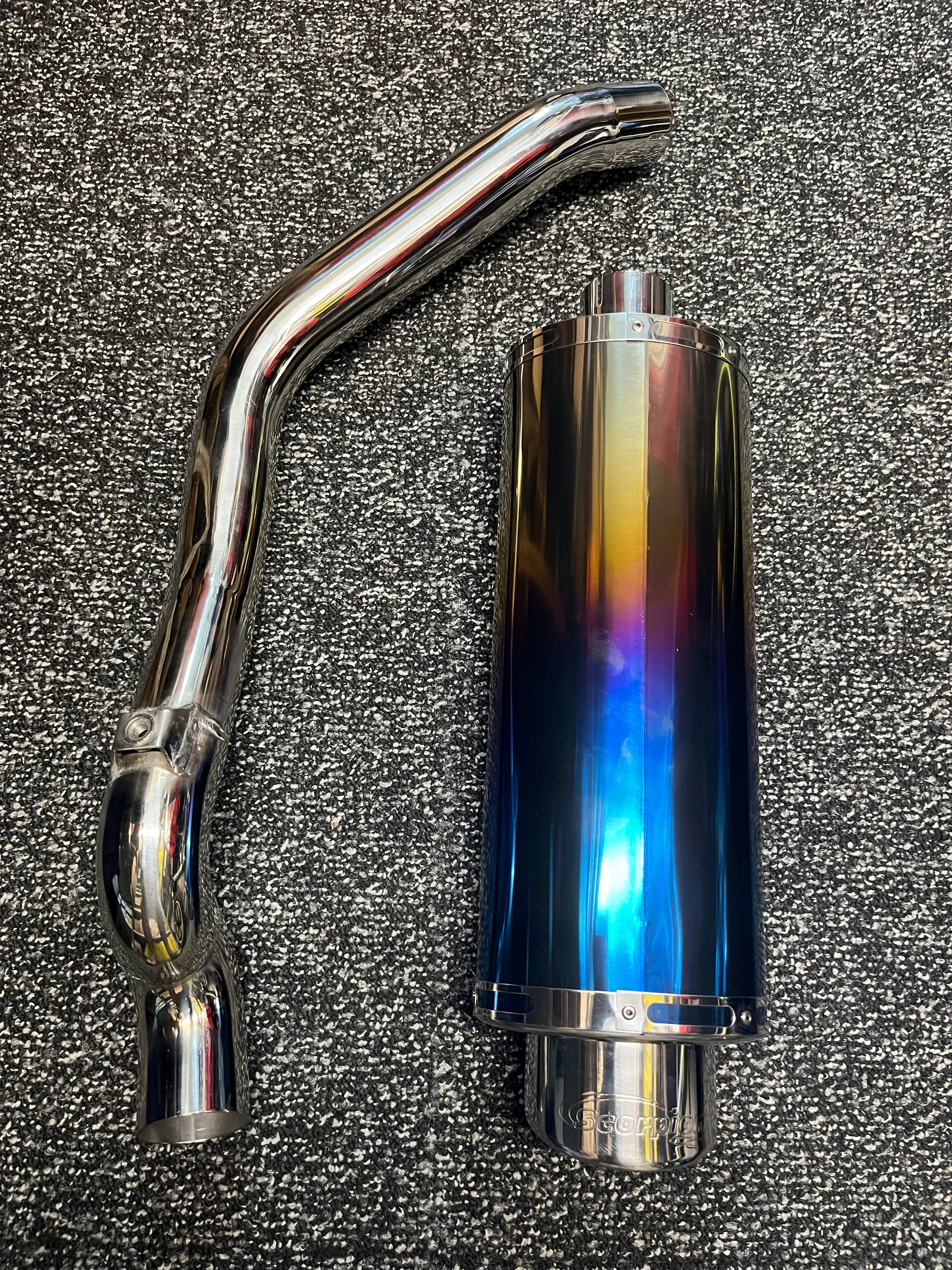 Scorpion Muffler Titanium Flame Oval Muffler CBR600RR '03/04 RRP$899