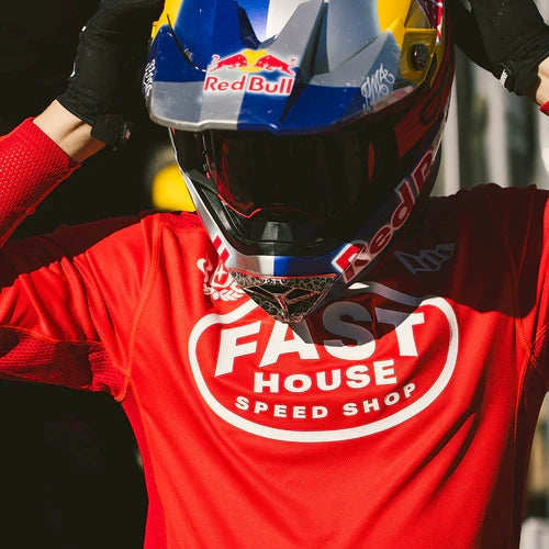 FastHouse Grindhouse Air-Cooled Ramble LS Jersey - Red