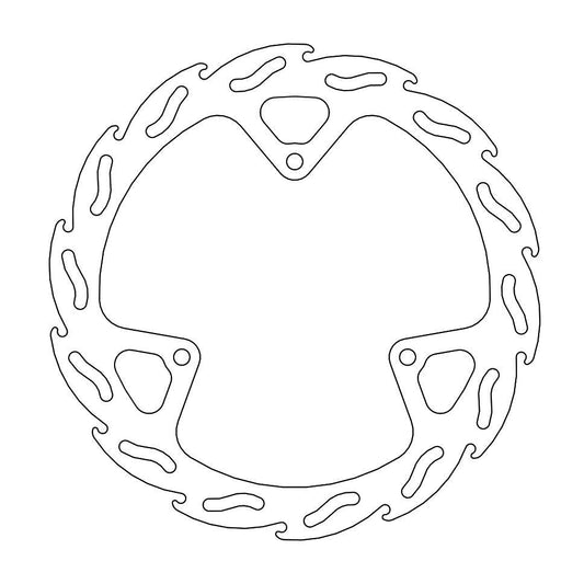 BRAKE DISC FRONT MOTO MASTER FLAME 198MM GAS GAS MC65 21-22 HUSQVARNA TC65 17-22 KTM 65SX 02-22