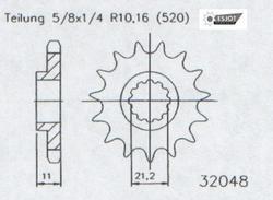 Sprocket Front Husqvarna