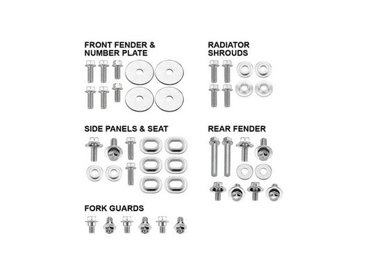 BODY PANEL FASTENER BOLT PACK PSYCHIC SUZUKI RMZ250 15-ON RMZ450 18-ON
