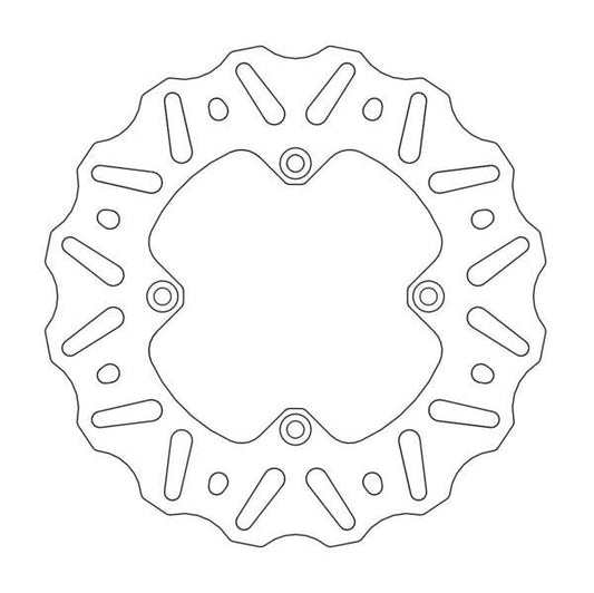 BRAKE DISC REAR MOTO MASTER NITRO 190MM YAMAHA YZ65 18-ON YZ80 93-01 YZ85 02-ON