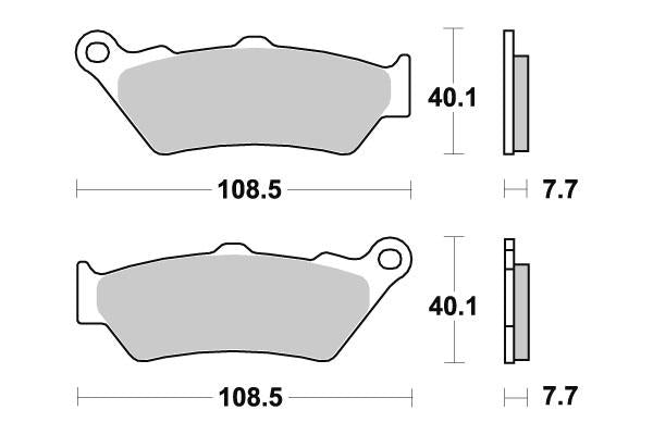 BRAKE PADS MOTO MASTER FRONT SINTERED FOR MULTIPLE MAKES