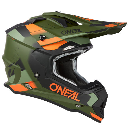 O'Neal 2SRS SPYDE V.23 Helmet - Green/Black/Orange