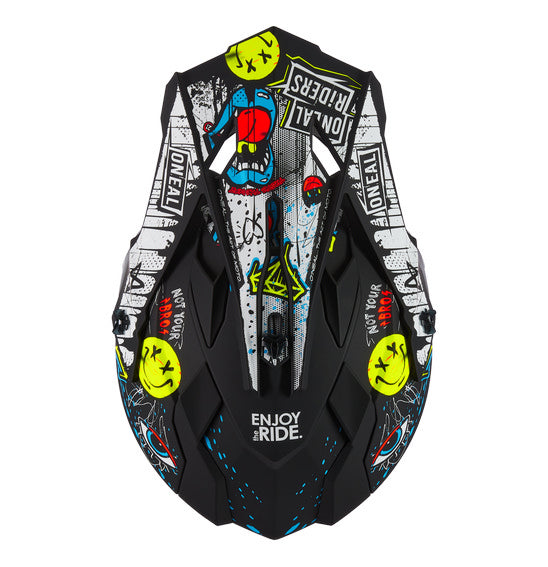 O'Neal 2024 Youth 2SRS RANCID Helmet - Black/White