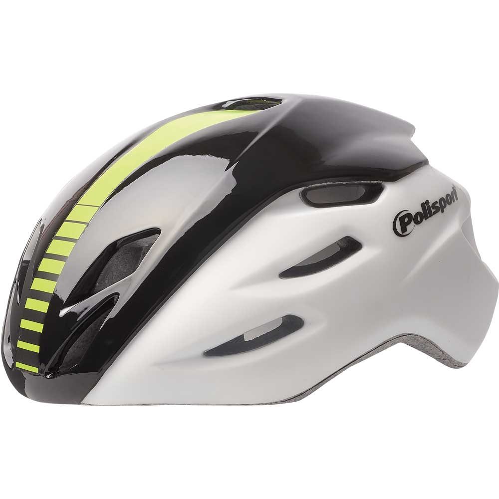 Polisport Aero R – Large Cycling Helmet (White/Black, 58–61 cm)