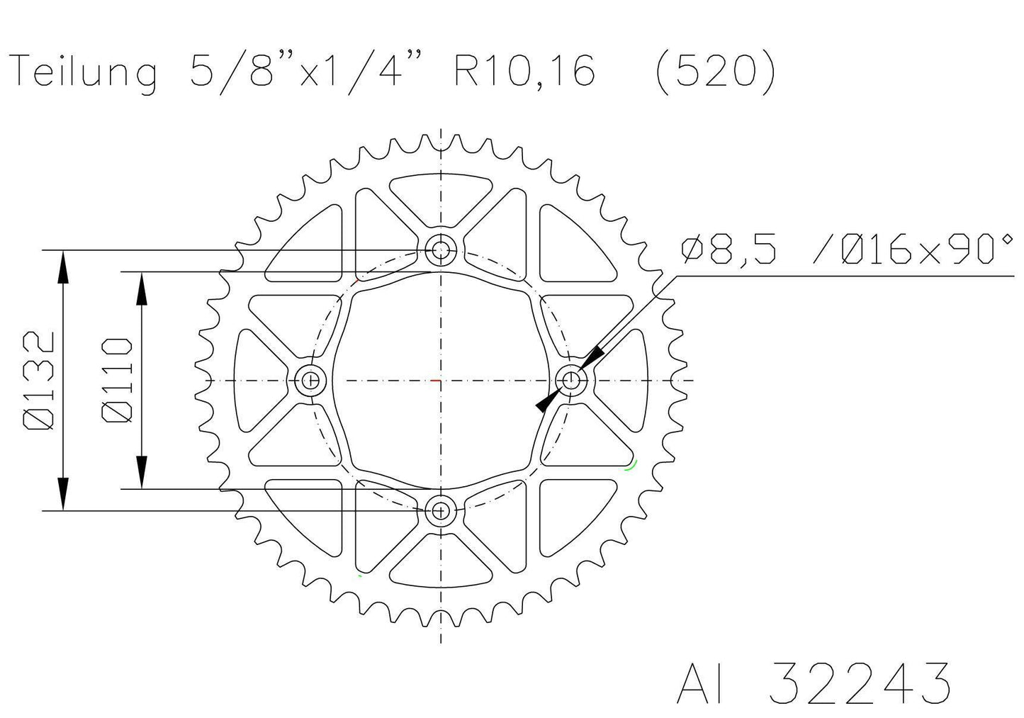 Sprocket Moto Master Alloy