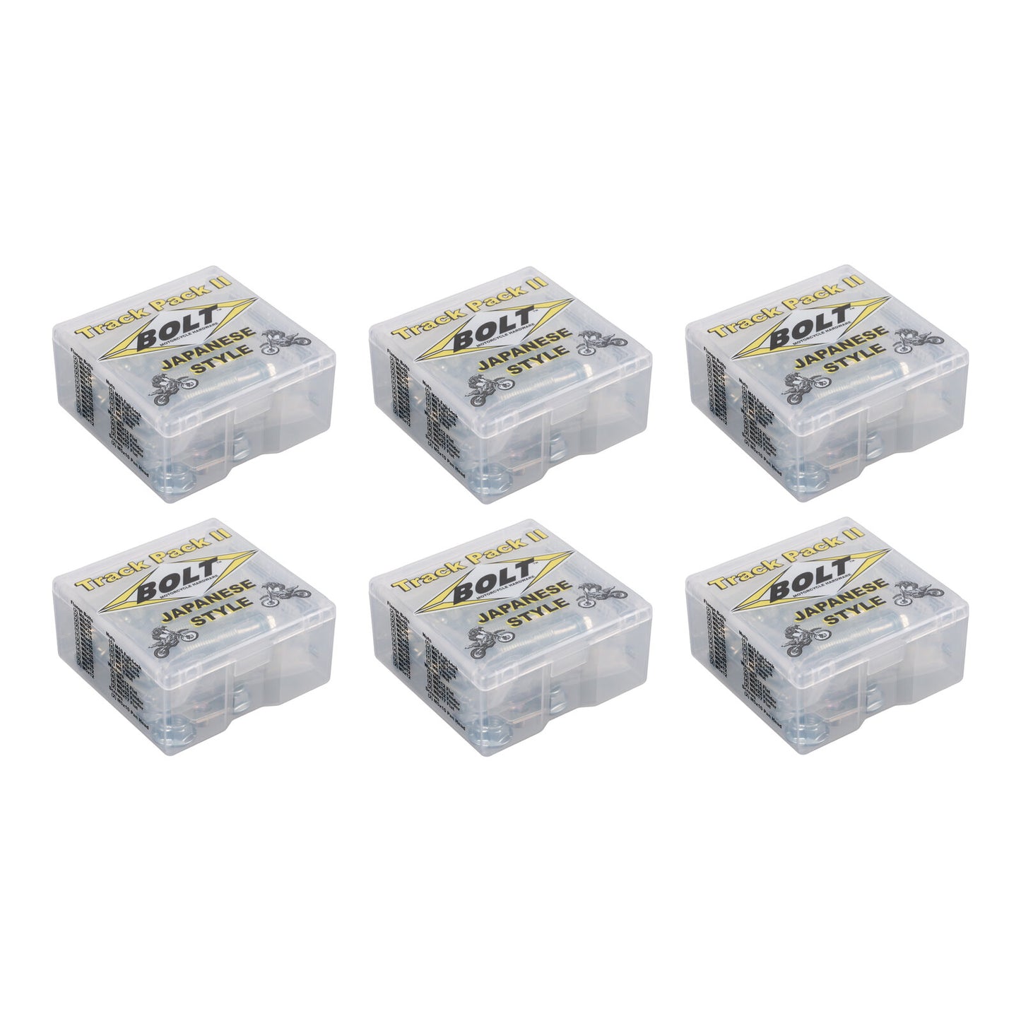 Bolt Track Pack for Japanese Motorcycles (6 Kits Display)