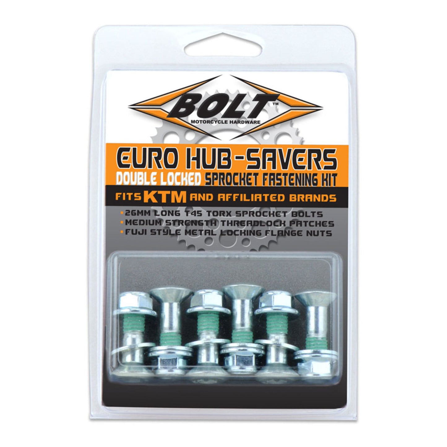 BOLT HUB-SAVERS SPROCKET BOLTS/NUTS -EURO 2008-HS.EU