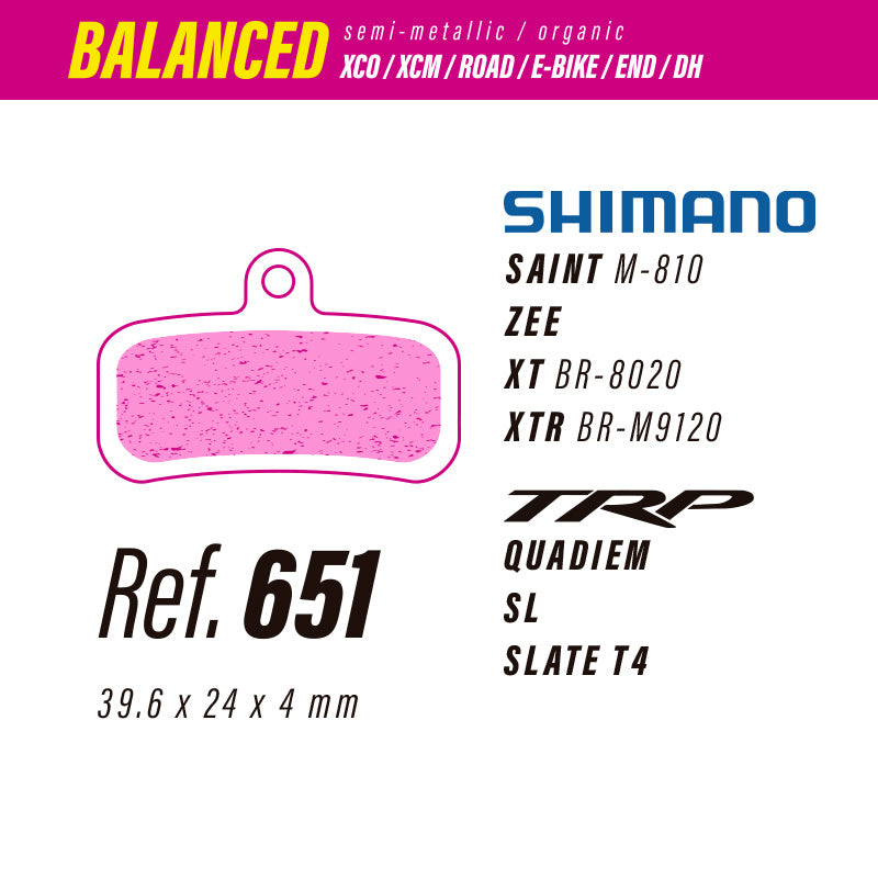 Less Brakes Shimano Balanced 651