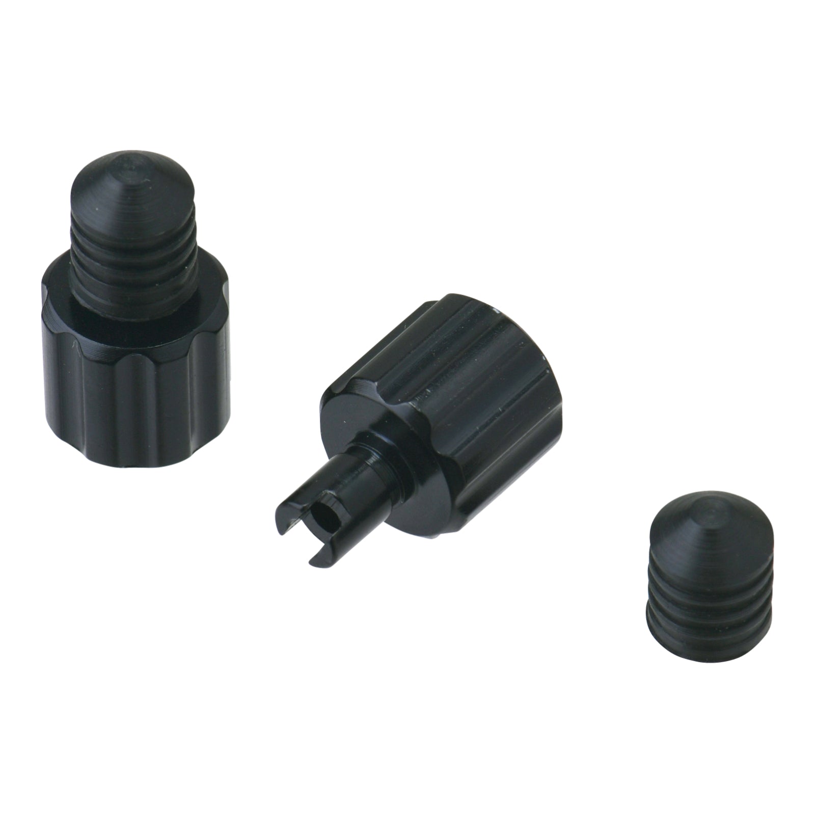 DRC AIRVALVE CAP W/VALVE WRENCH 2PCS BLACK