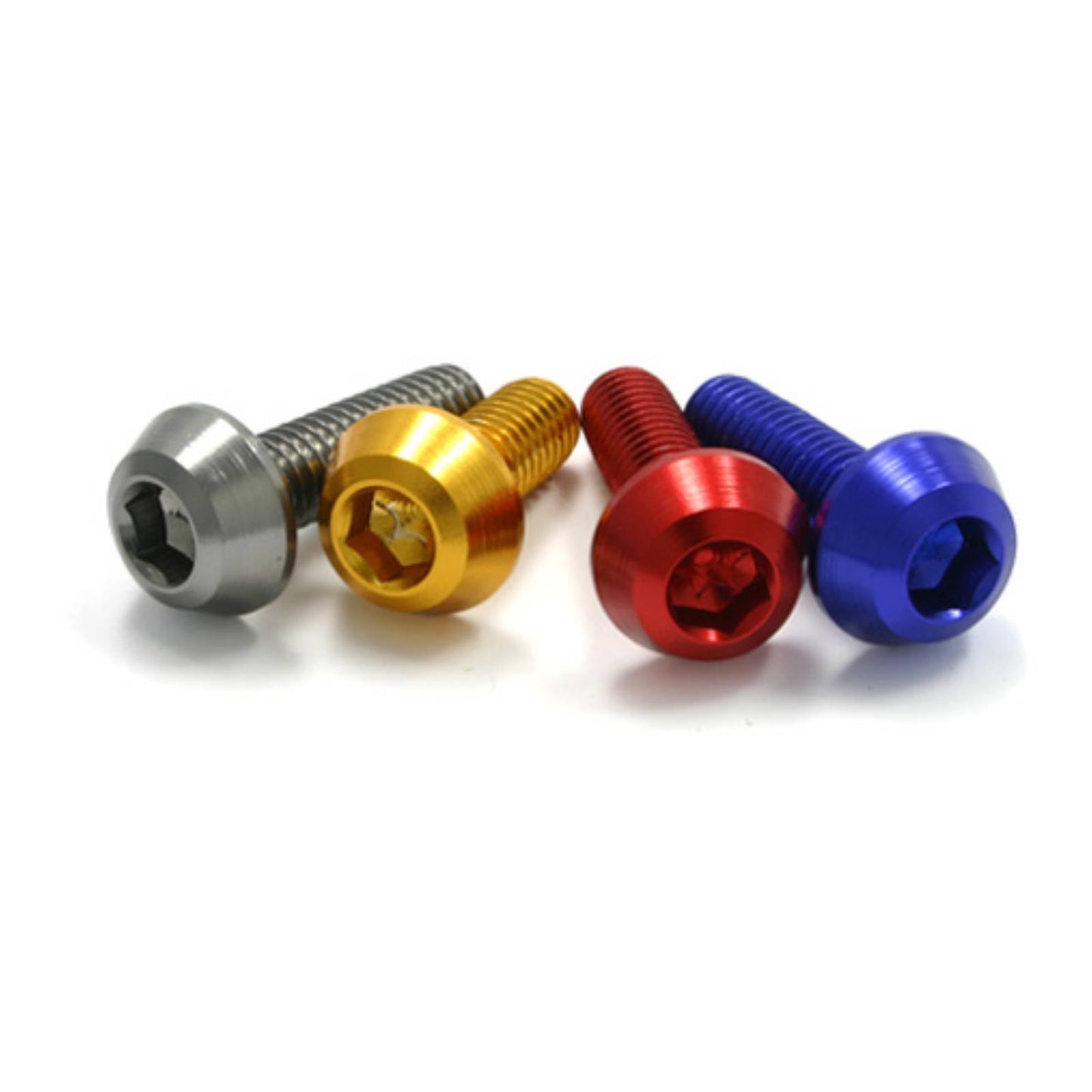 DRC ALUMINUM M6 TAPER BOLTS 20MM BLACK 4PCS