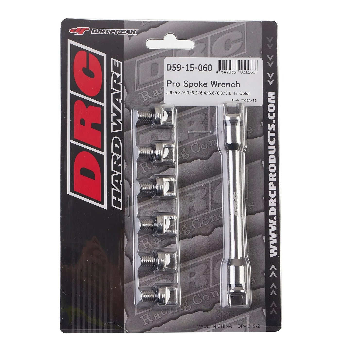 DRC PRO SPOKE WRENCH 5.6-7.0 TI-COLOUR