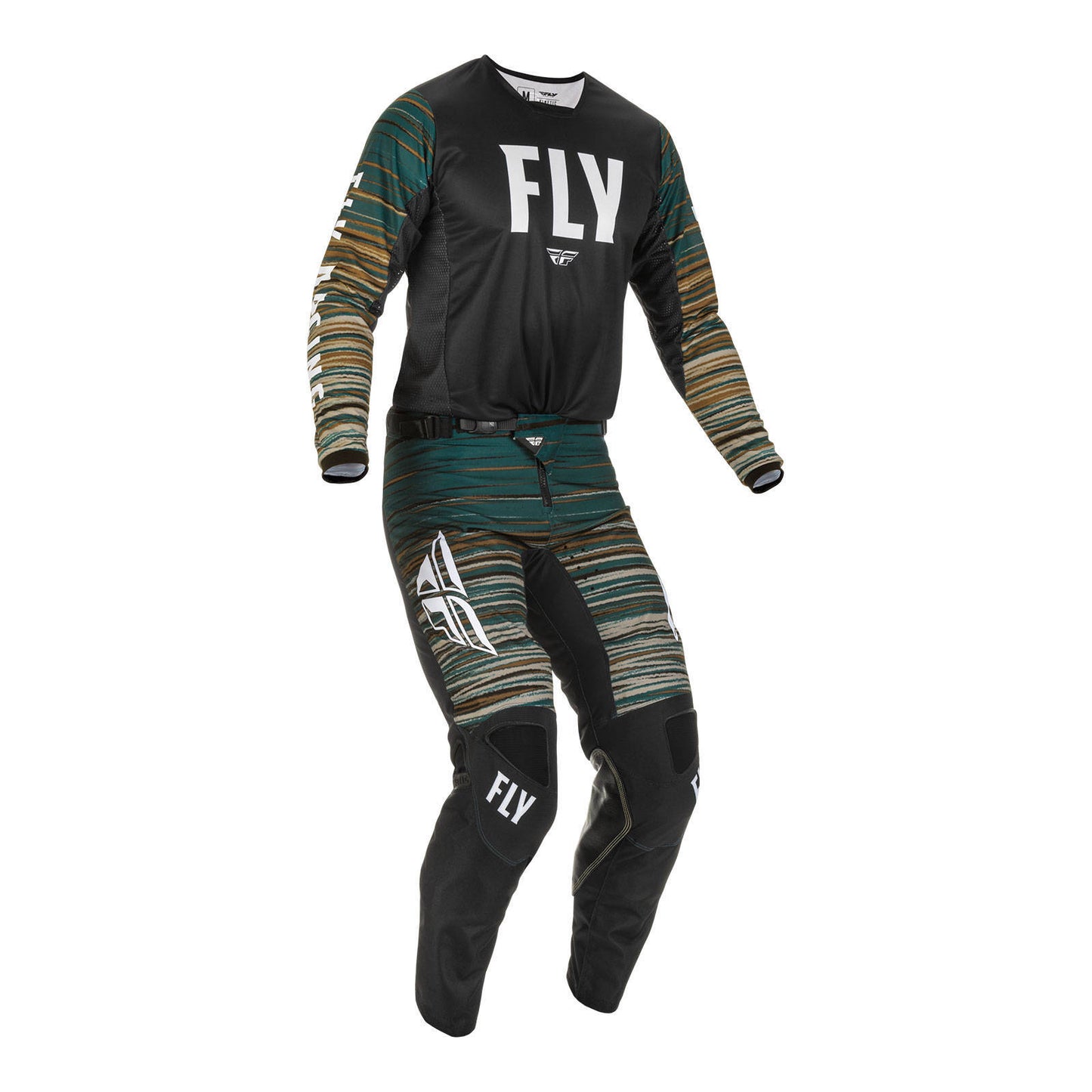 Fly Racing Kinetic Wave Jersey - Black / Rum