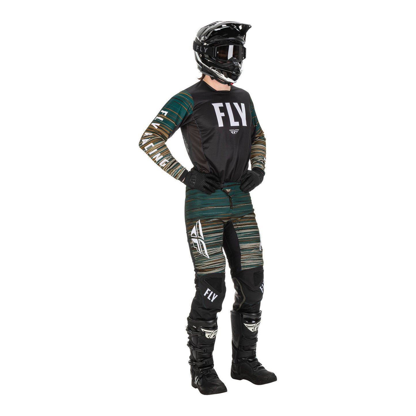 Fly Racing Kinetic Wave Jersey - Black / Rum