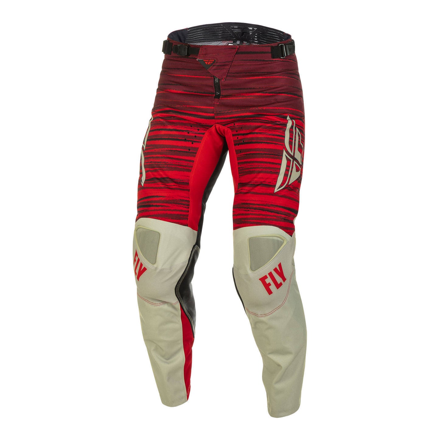 Fly Racing Kinetic Wave Pant - Light Grey / Red