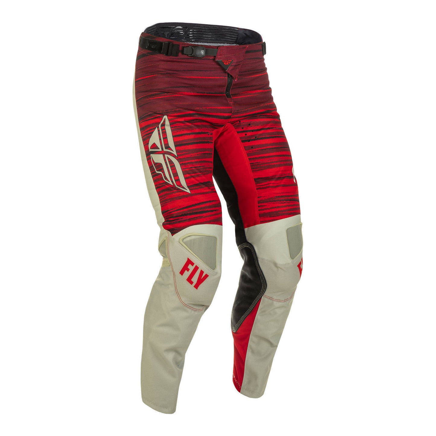 Fly Racing Kinetic Wave Pant - Light Grey / Red