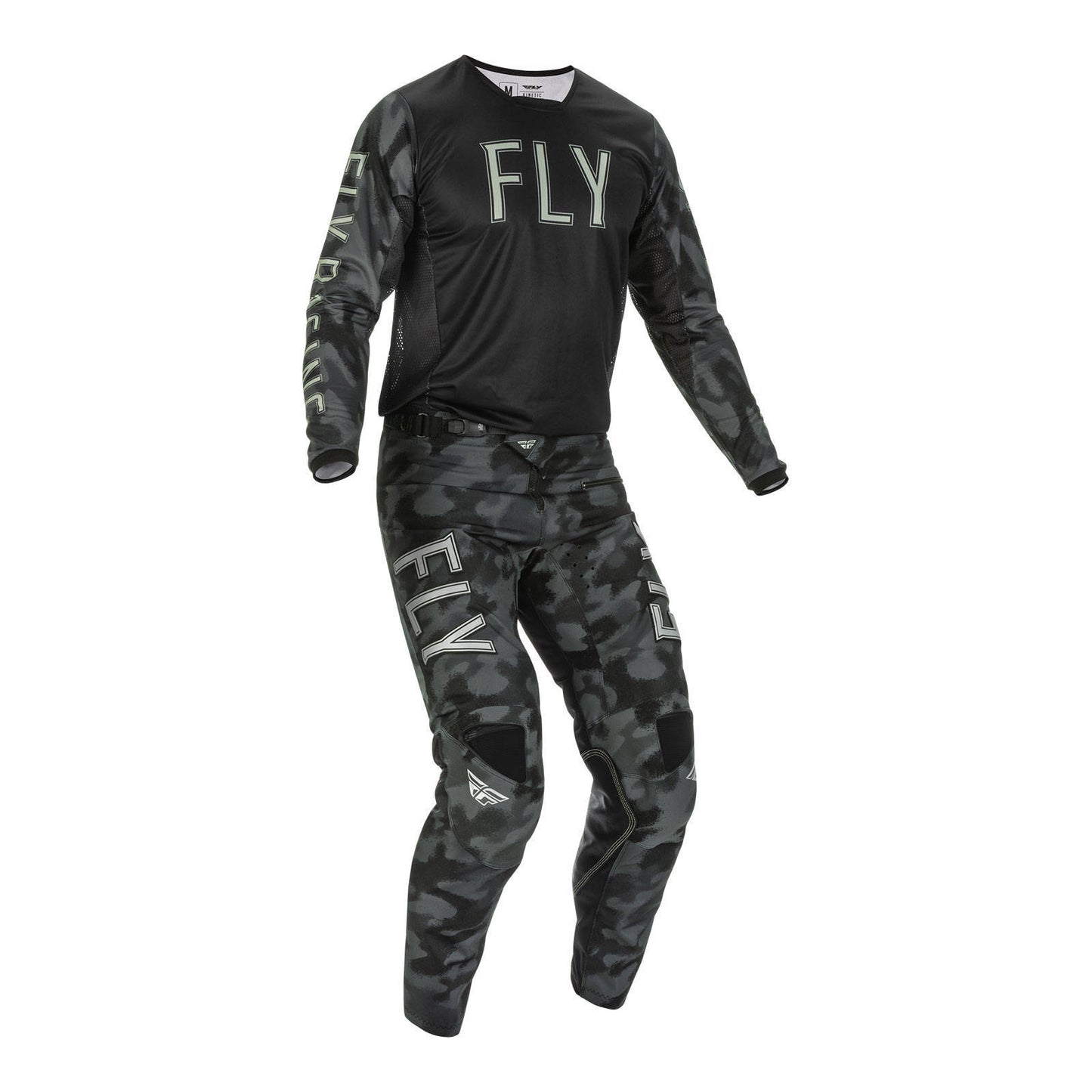 Fly Racing Kinetic Special Edition Tactic Pant - Black / Grey Camo