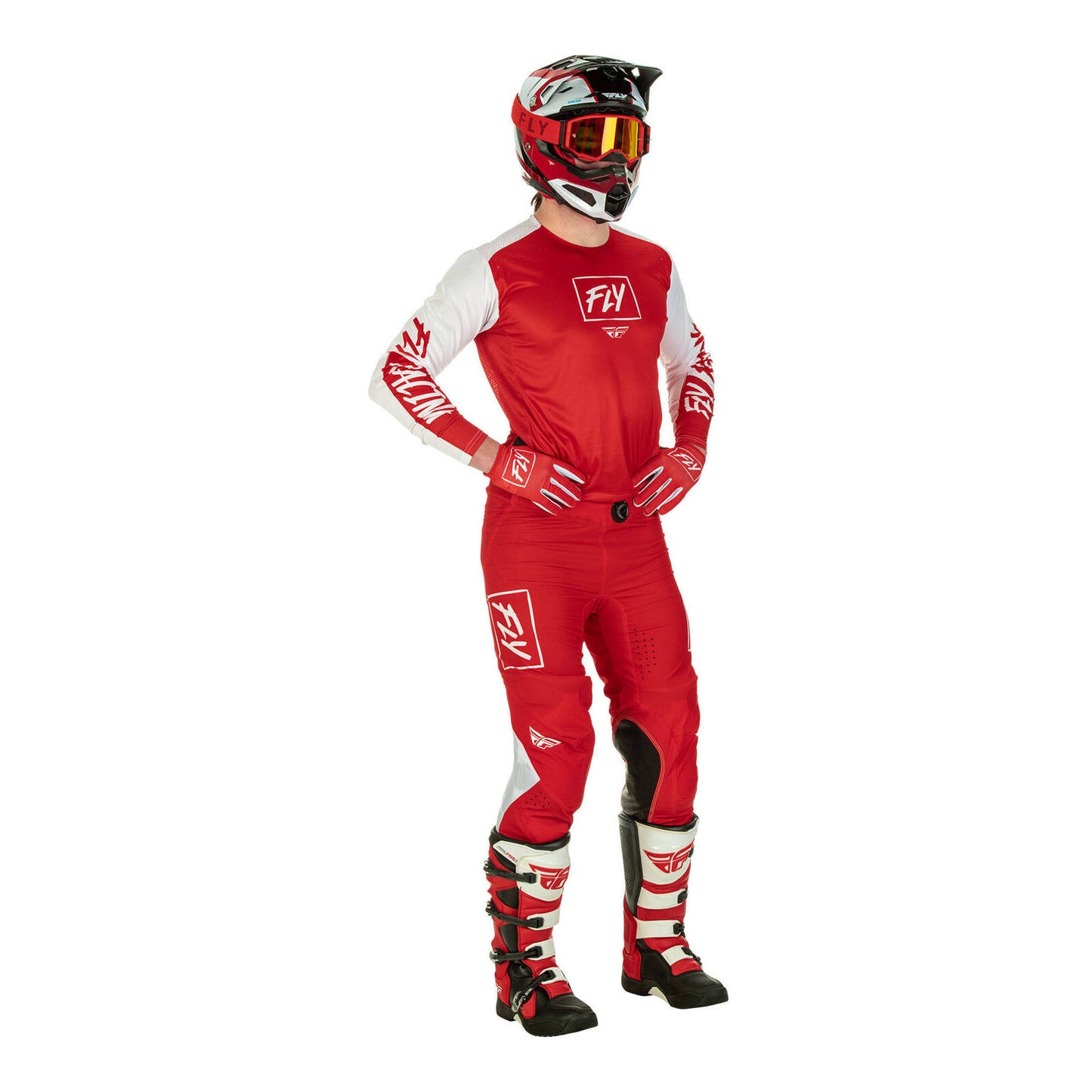 Fly Racing Lite Jersey - Red / White