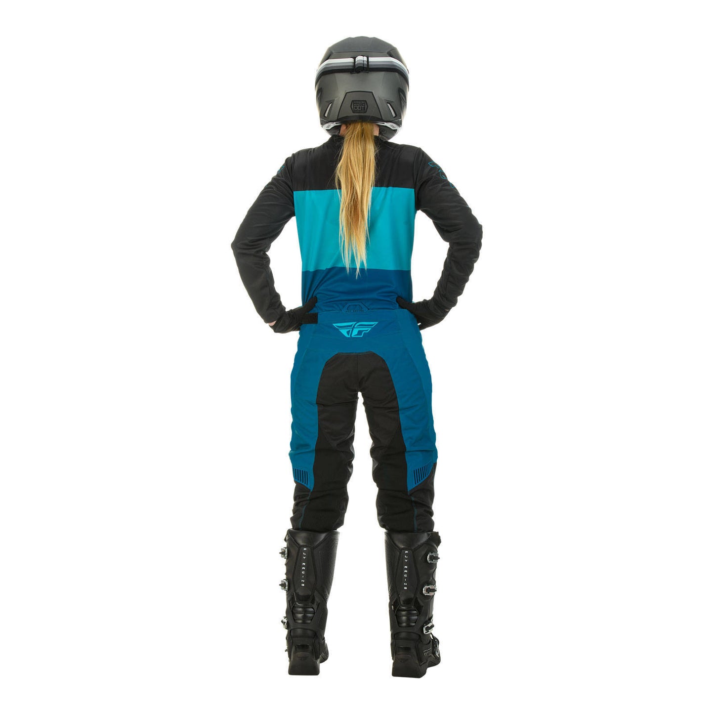 Fly Racing Ladies F-16 Pant - Aqua / Dark Teal / Black