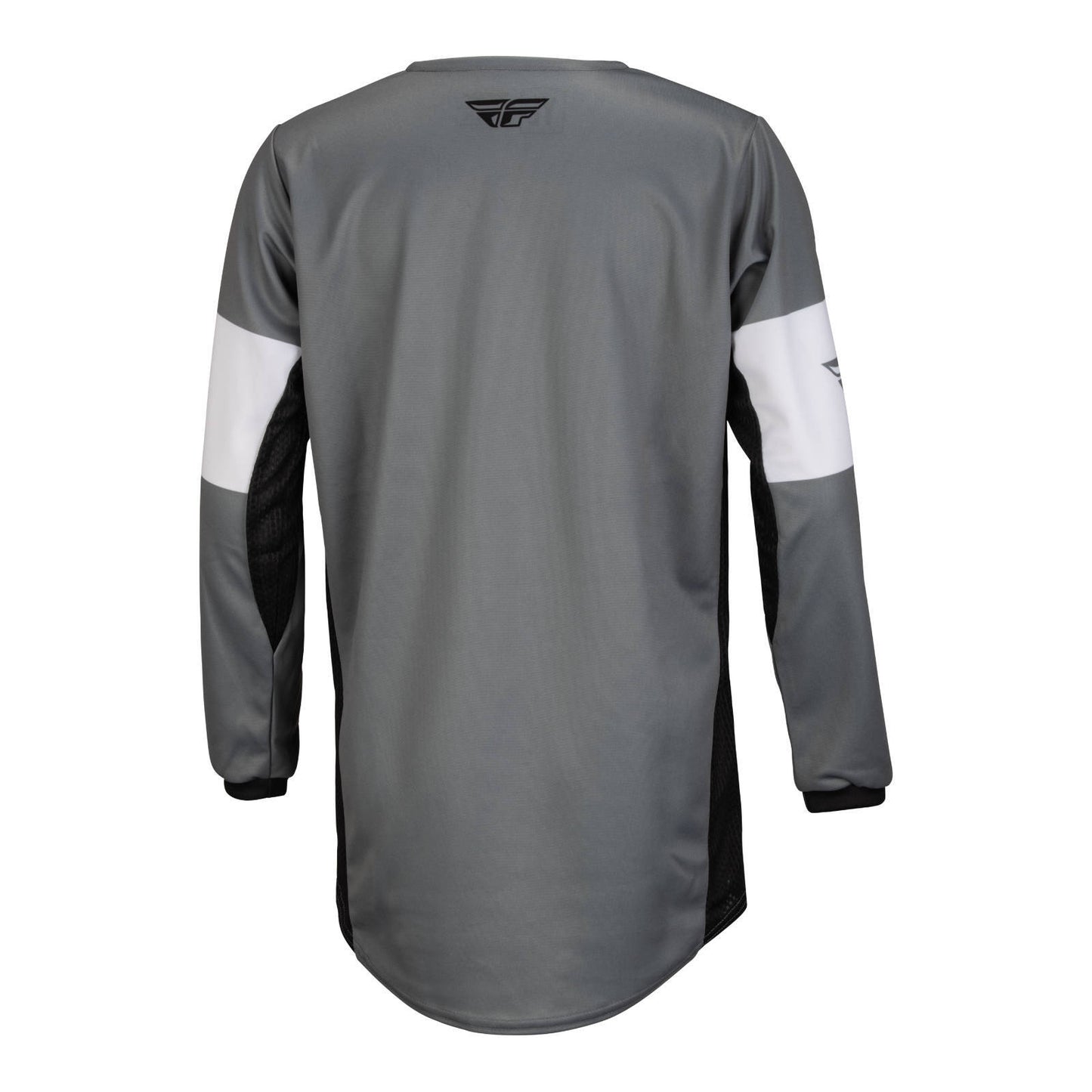 Fly Racing Kinetic Khaos Youth Jersey - Grey / Black / White