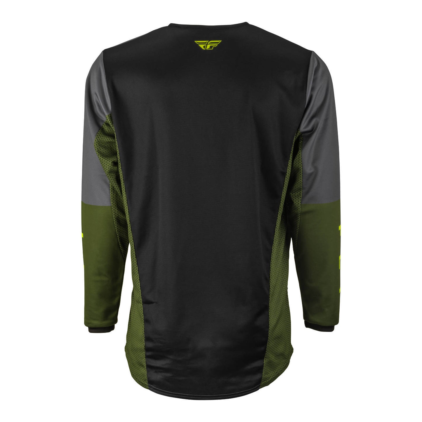 Fly Racing Kinetic Jet Jersey - Black / Olive Green / Hi-Vis