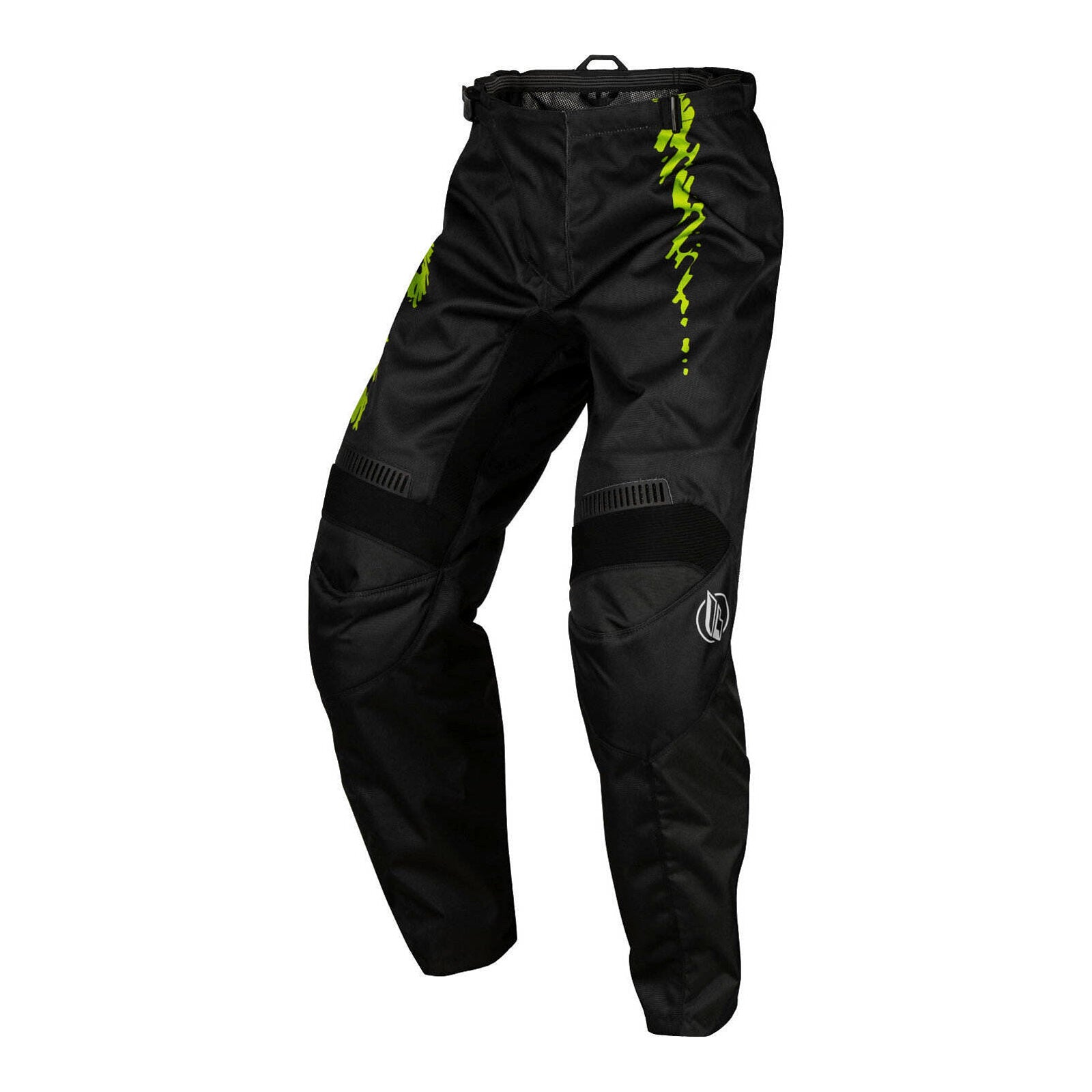 FLY Racing Youth F-16 Pants - Black / Neon Green / Light Grey