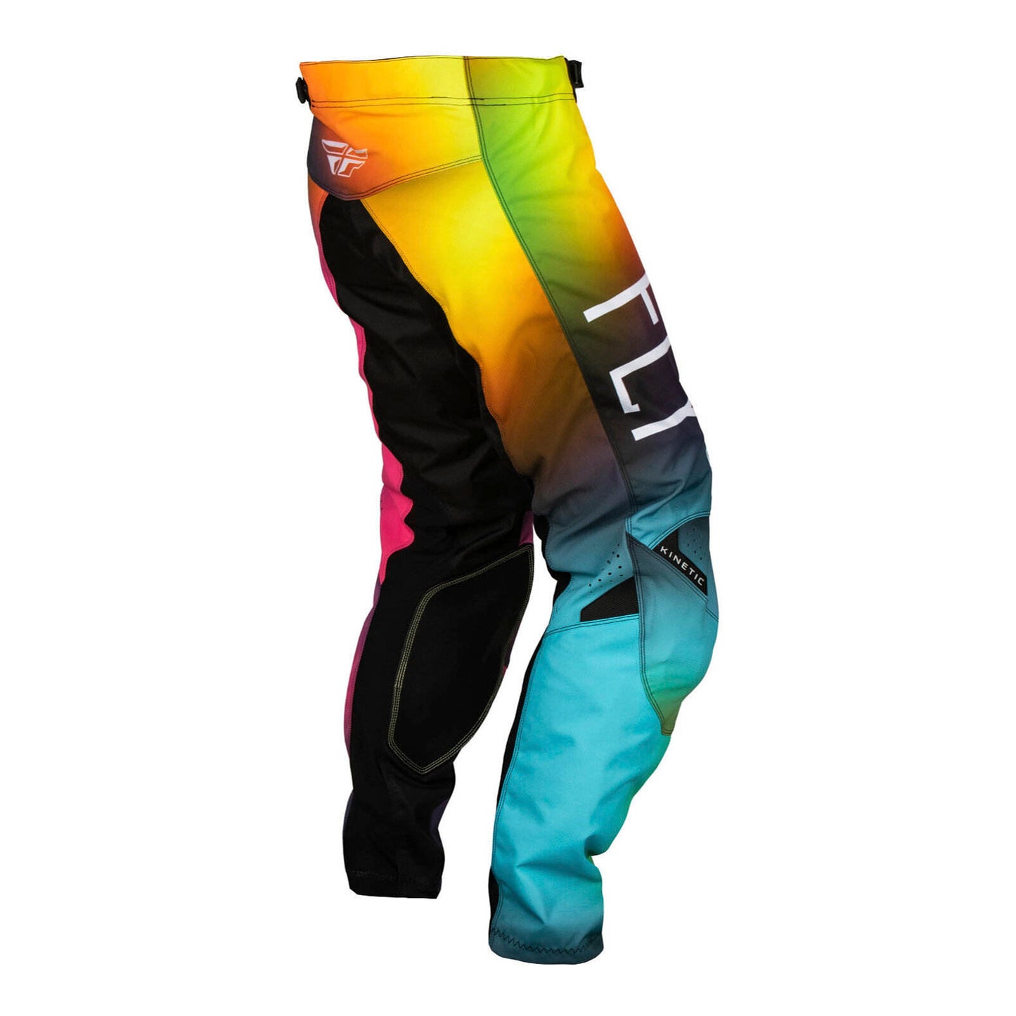 FLY Racing Youth Kinetic Pants - Fuscia / Electric Blue / Hi-Vis