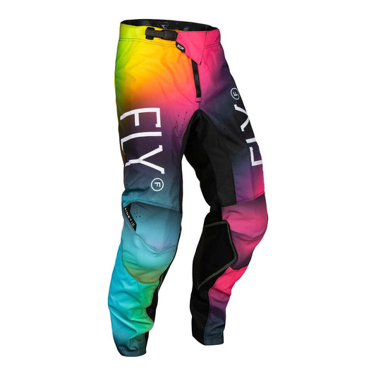 FLY Racing Youth Kinetic Pants - Fuscia / Electric Blue / Hi-Vis