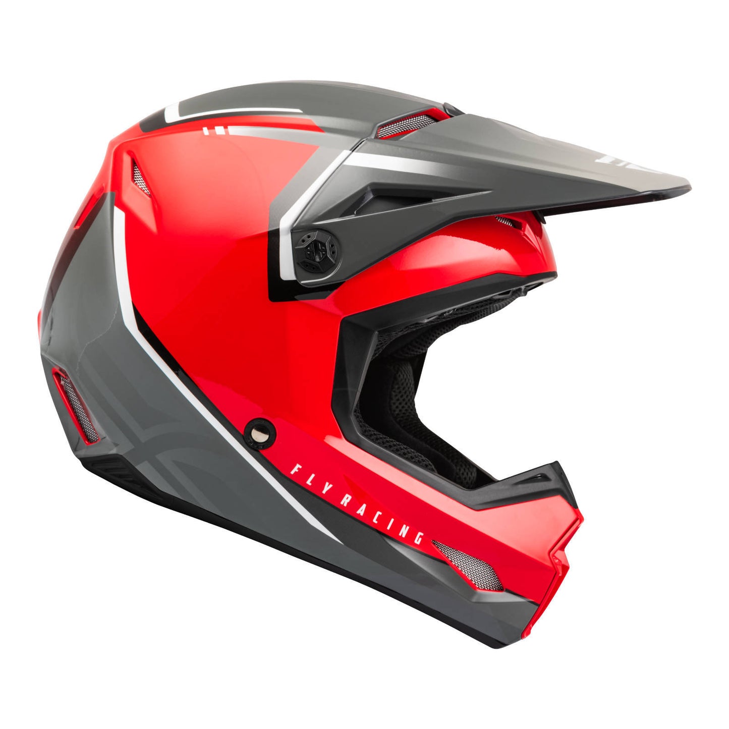 Fly Racing Kinetic Vision Helmet - Red / Grey