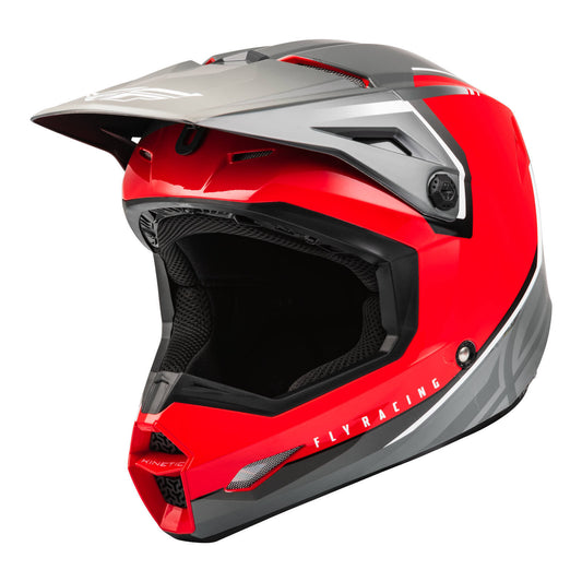 Fly Racing Kinetic Vision Helmet - Red / Grey
