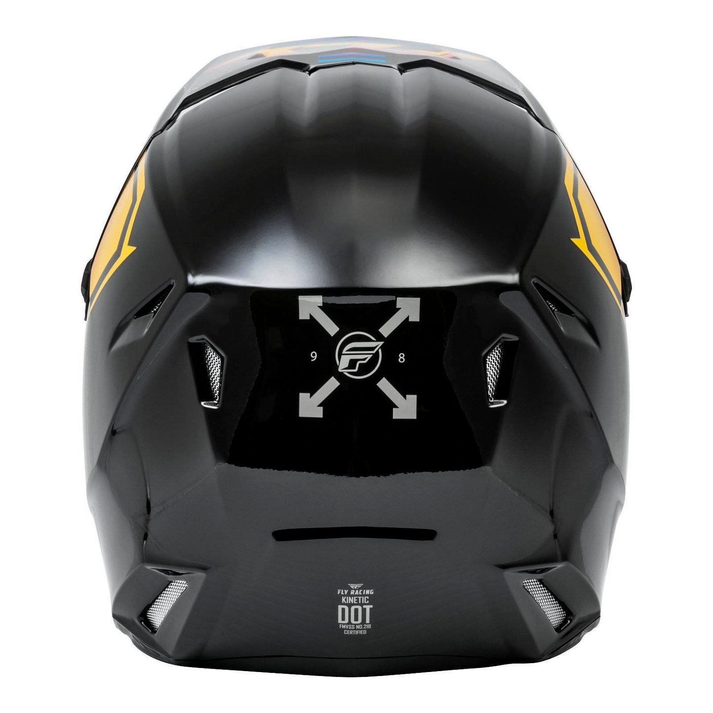 FLY Racing Kinetic Menace Helmet - Black / Sunrise