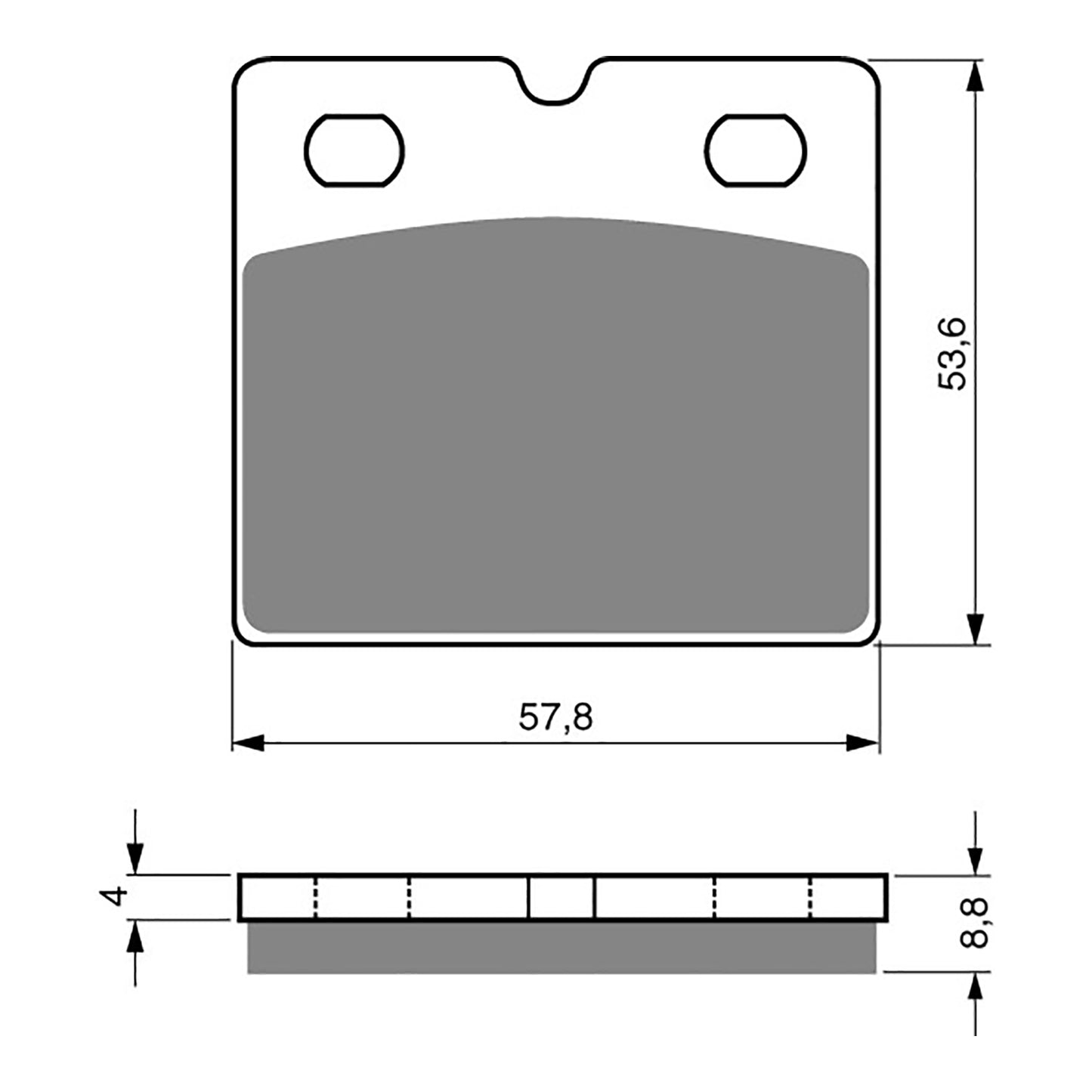 BRAKE PADS GOLDFREN SINTERED SPORTS GF072 - S3 ( PH57 )