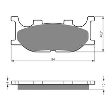 BRAKE PADS GOLDFREN SINTERED SPORTS GF099 - S3 ( PH155 )