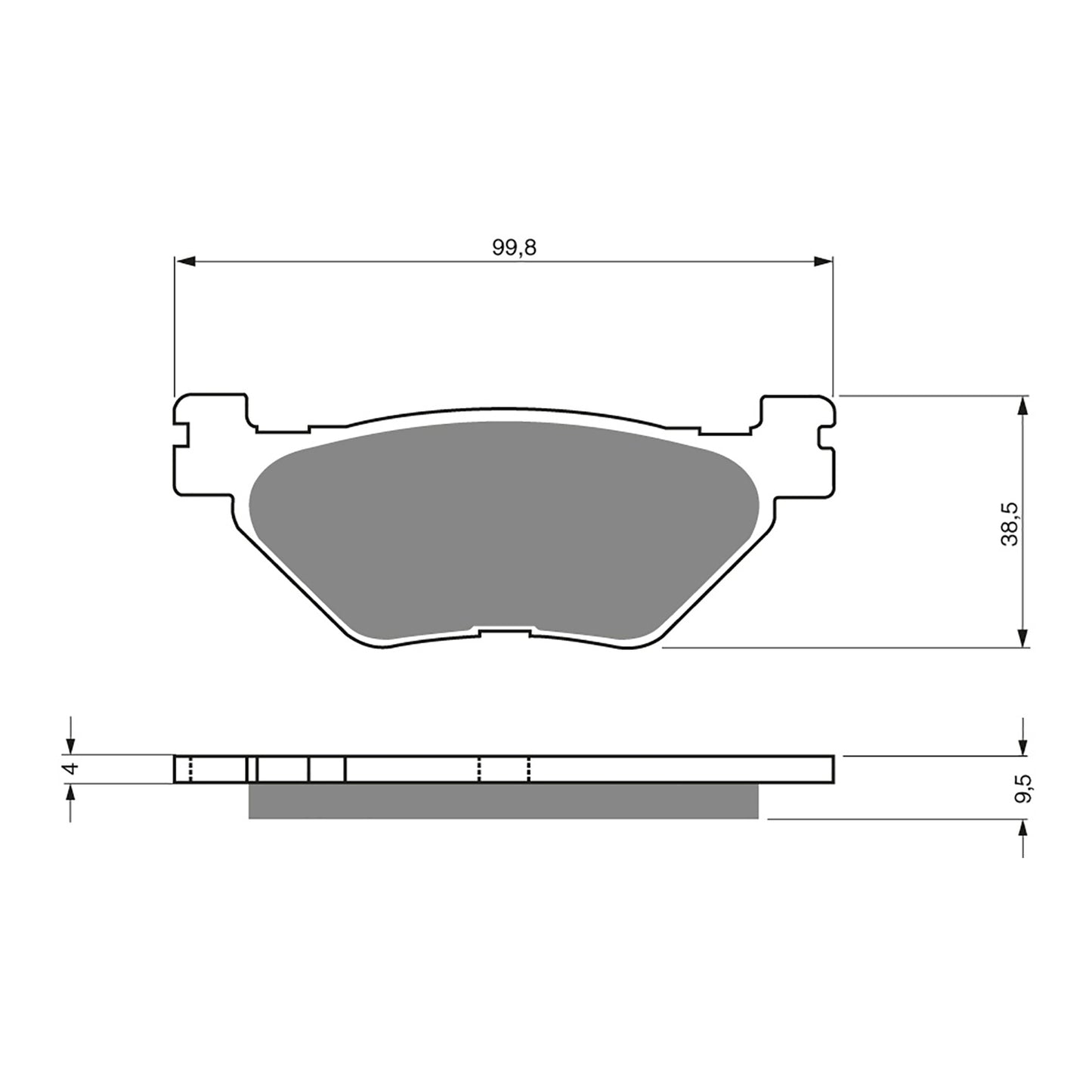 BRAKE PADS GOLDFREN SINTERED SPORTS GF165 - S3 ( PH322 )