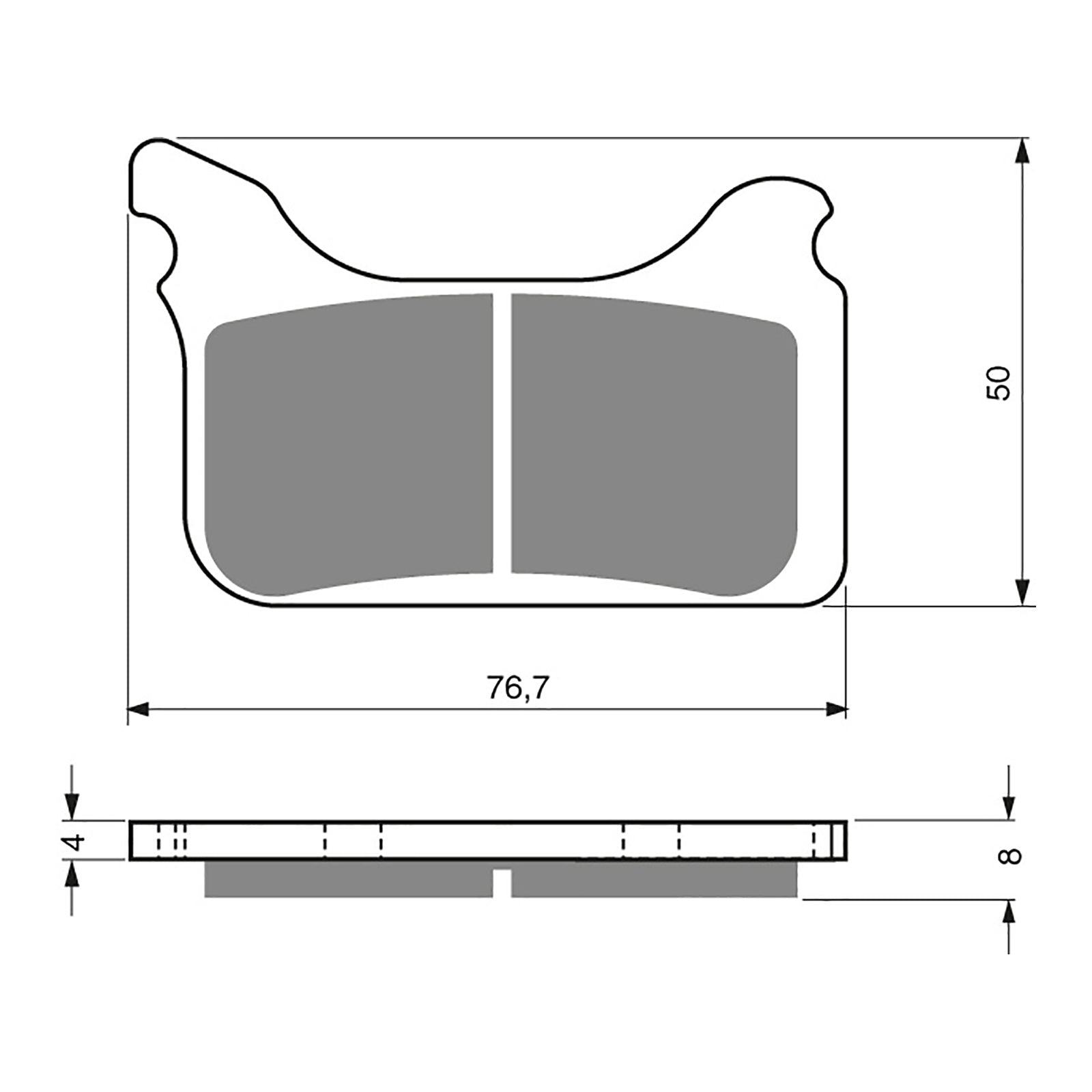 BRAKE PADS GOLDFREN SINTERED SPORTS GF231 - S3 ( PH350 )