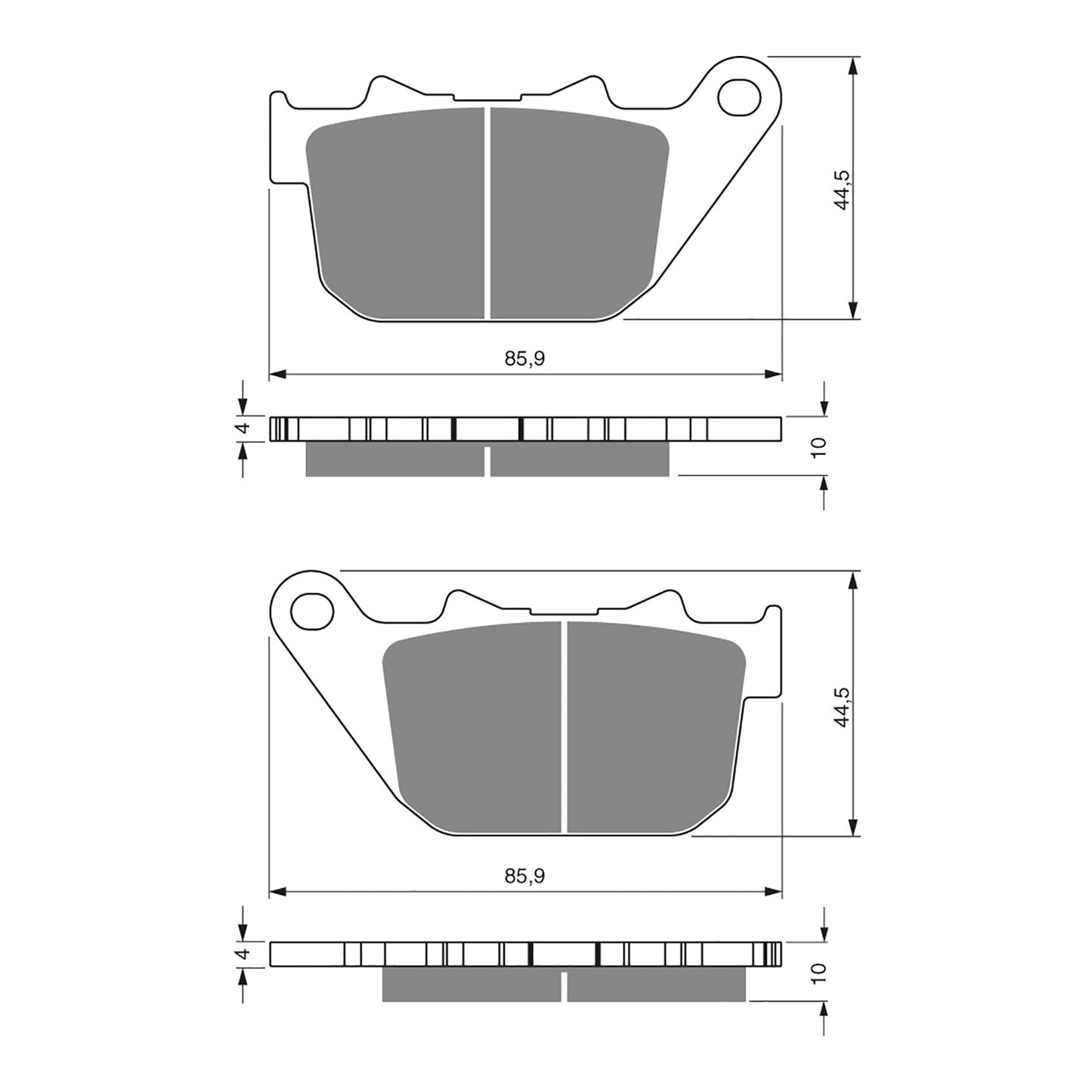 BRAKE PADS GOLDFREN SINTERED SPORTS GF274 - S3 ( PH339 )