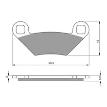 BRAKE PADS GOLDFREN OFFROAD RACING GF300 - K5 ( PR409 )
