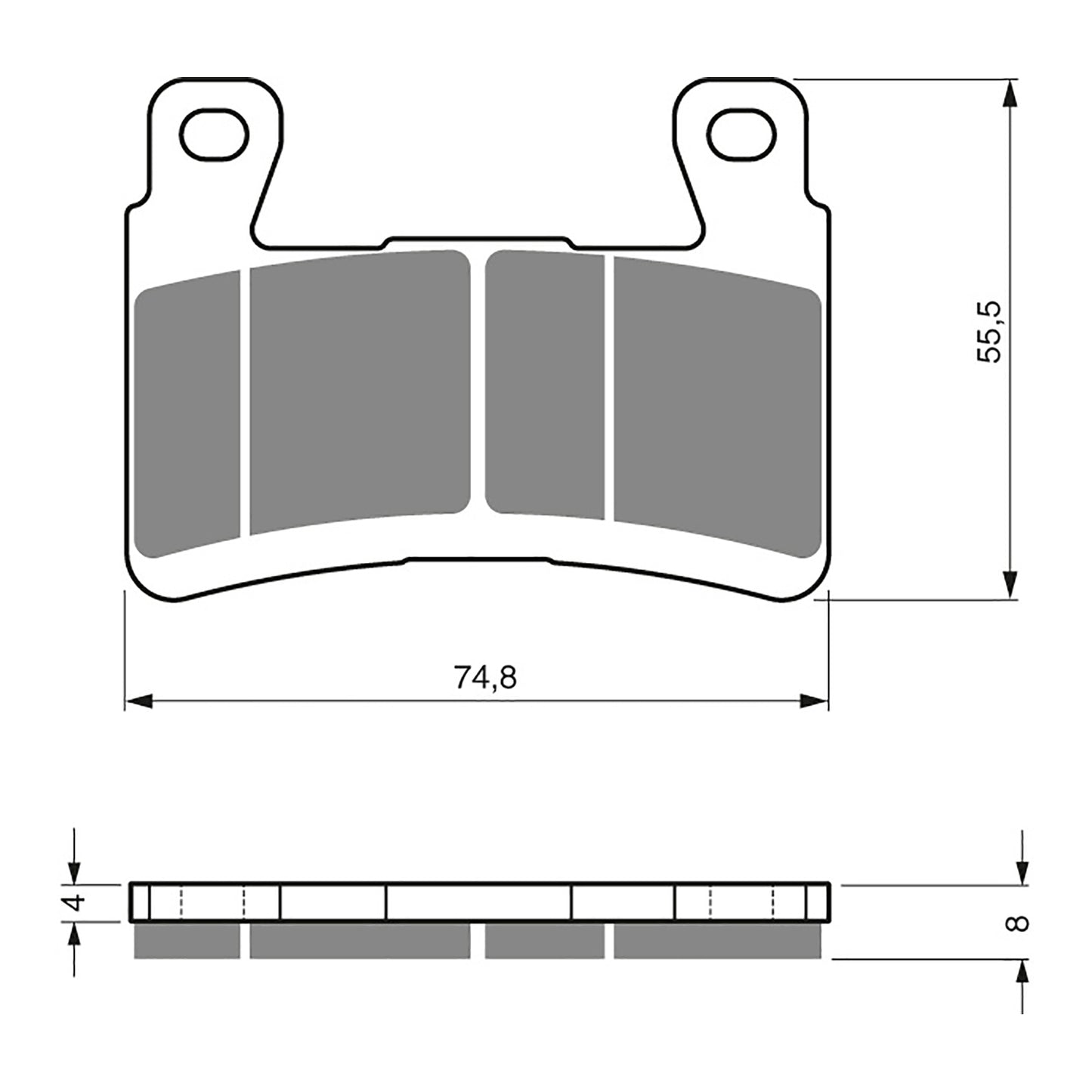 BRAKE PADS GOLDFREN SINTERED SPORTS GF324 - S3 ( PH273 )